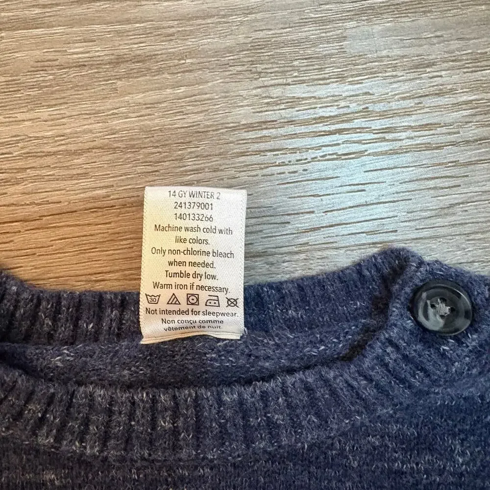 Gymboree Penguin Sweater 18–24M 🐧 Navy Cotton Knit​​